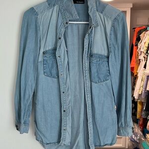 The Kooples Women's Chambray Button Down Top Size Medium